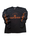 Vintage Harley Davidson Wanted Skull Flames Long Sleeve