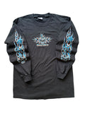 2009 Easy Riders Blue Orange Flames Long Sleeve