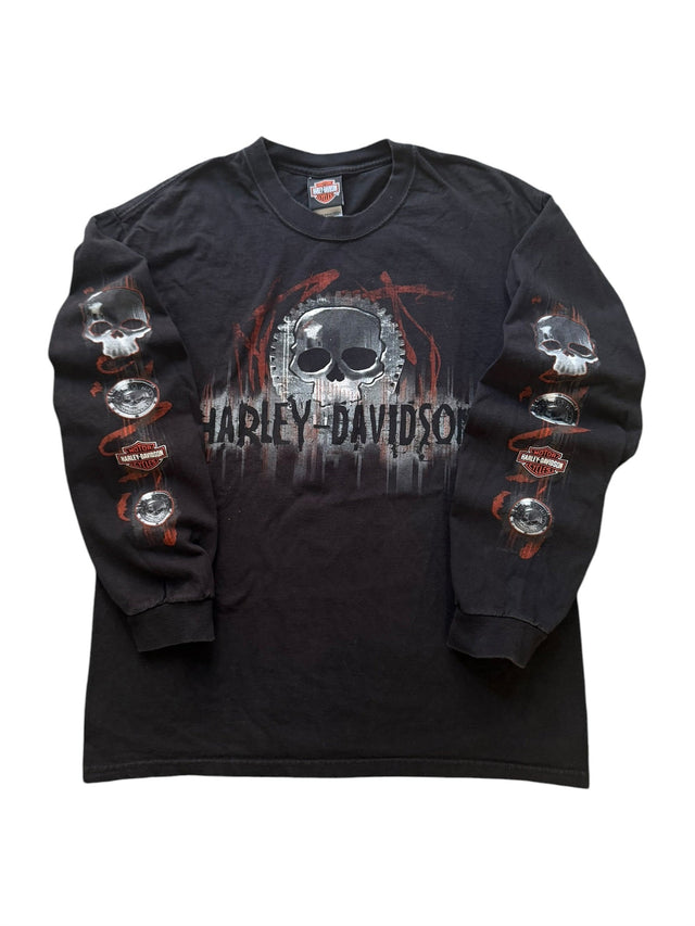 Vintage Harley Davidson Willie G Skull Long Sleeve