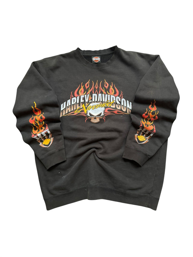 Vintage Harley Davidson Extremist Santa Barbara Crewneck