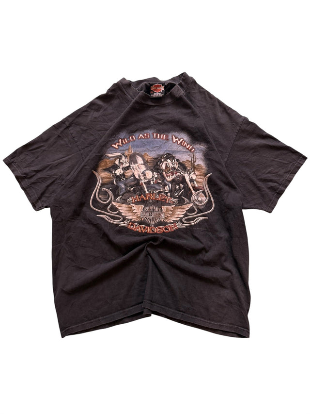 Vintage Looney Tunes "Wild as the Wind" Harley-Davidson Tee