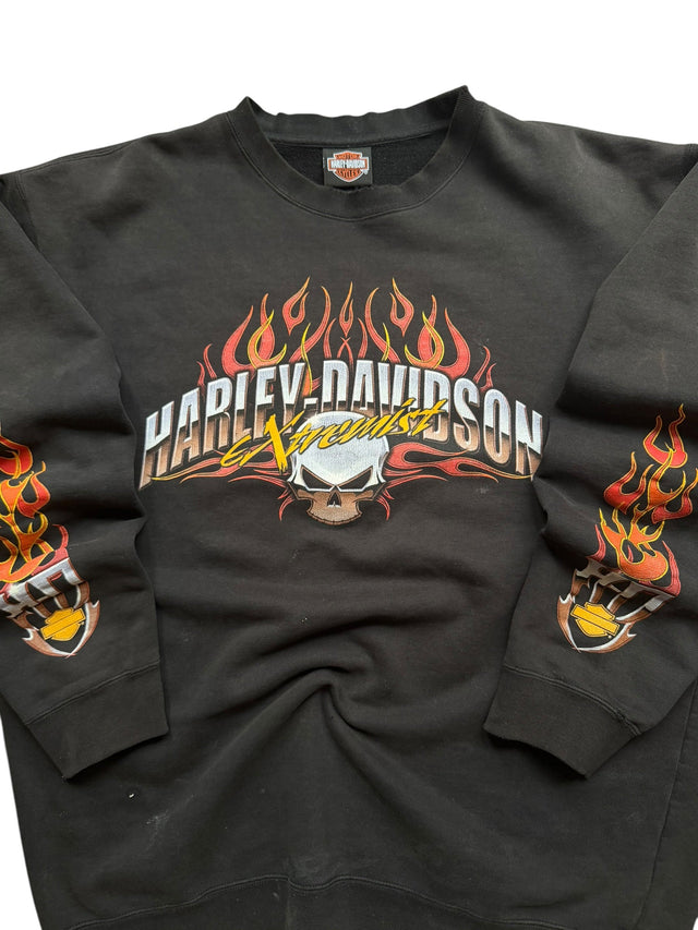 Vintage Harley Davidson Extremist Santa Barbara Crewneck
