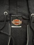 Vintage Harley Davidson Manchester Nashua Flame Zip Hoodie