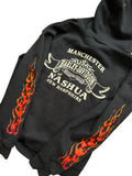 Vintage Harley Davidson Manchester Nashua Flame Zip Hoodie