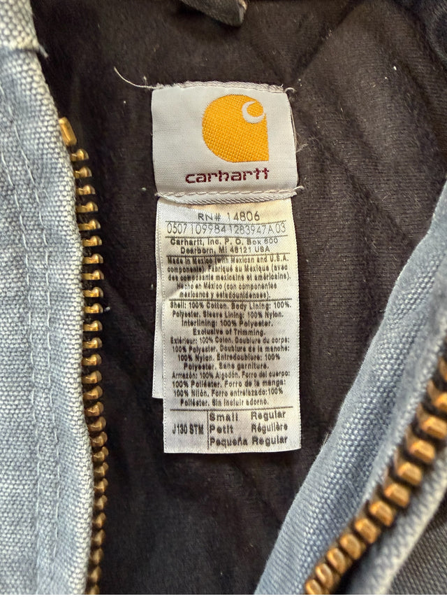 SLATE BLUE HOODED CARHARTT