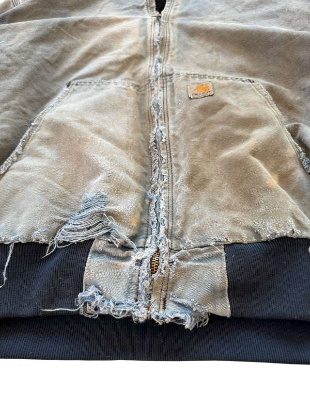 LIGHT BLUE DISTRESSED CARHARTT JACKET