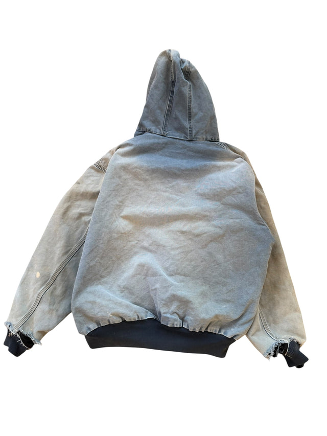 LIGHT BLUE DISTRESSED CARHARTT JACKET