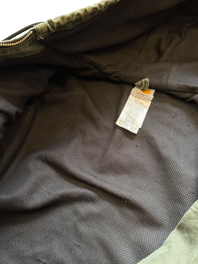MOSS GREEN CARHARTT HOODED JACKET