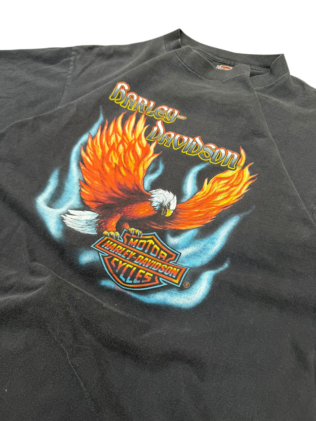 1999 Harley Davidson Eagle Flames Tee