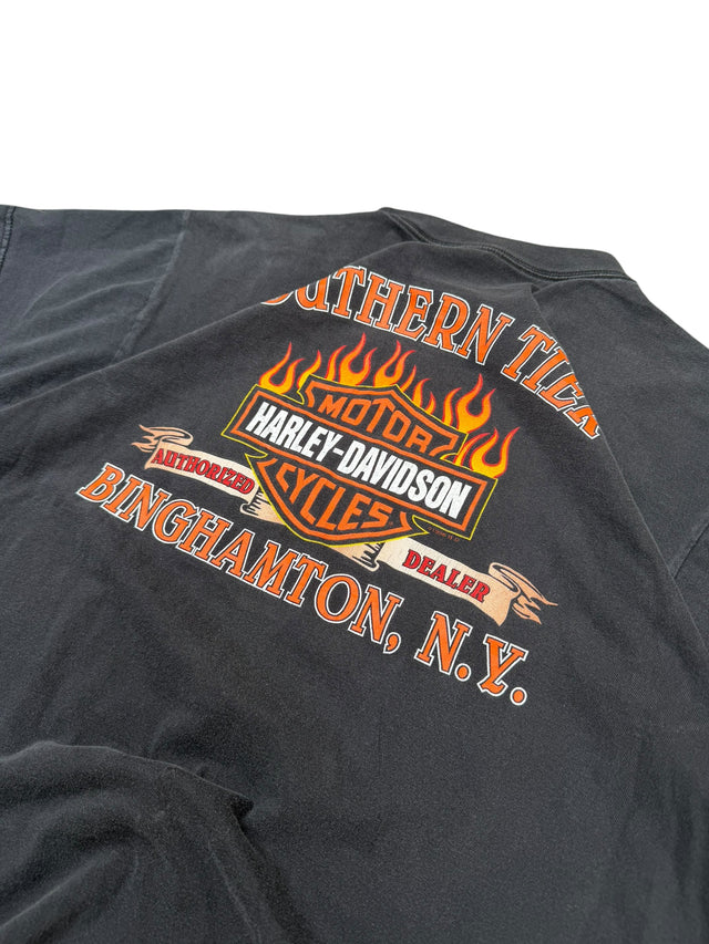 1999 Harley Davidson Eagle Flames Tee