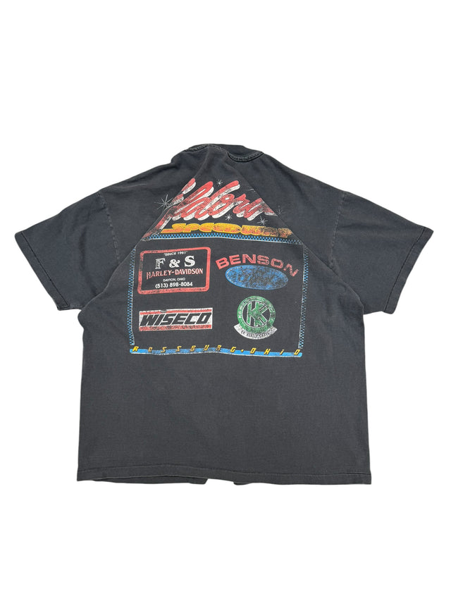Faded 1990's Harley Davidson x Ford Speedway Racing T-Shirt