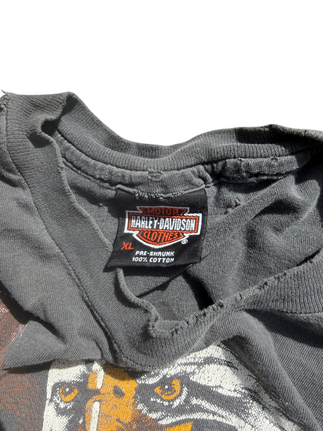 Vintage Distressed Harley Davidson All-Over Eagle Tee