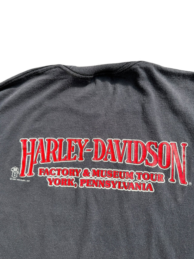 1987 Faded Harley Davidson A Legend Since 1903 Tee