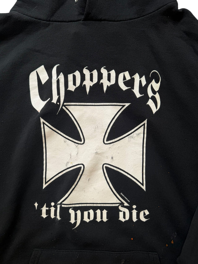 2002 Distressed Choppers Til You Die Hoodie