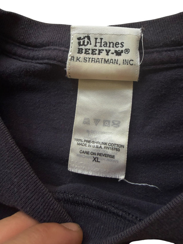 Vintage Harley Davidson Live to Ride Navy Flame Long Sleeve
