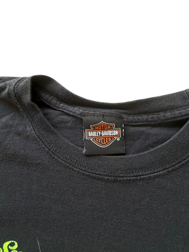 Vintage Harley Davidson Speed & Power Green Long Sleeve