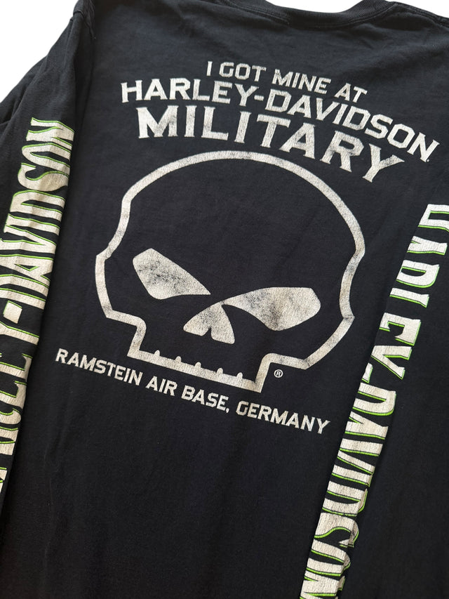 Vintage Harley Davidson Speed & Power Green Long Sleeve