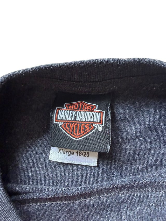 Vintage Harley Davidson Flame Thermal Long Sleeve
