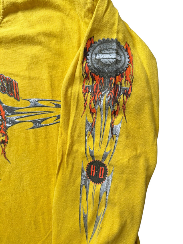 Vintage Harley Davidson Yellow Long Sleeve