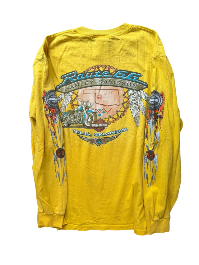 Vintage Harley Davidson Yellow Long Sleeve