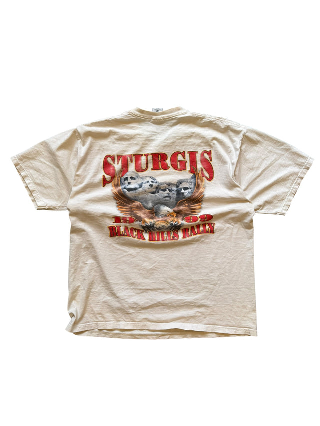 Vintage Sturgis 99 Black Hills Rally Eagle & Mt Rushmore Tee