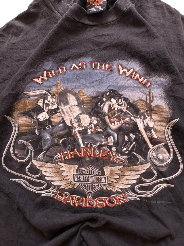 Vintage Looney Tunes "Wild as the Wind" Harley-Davidson Tee