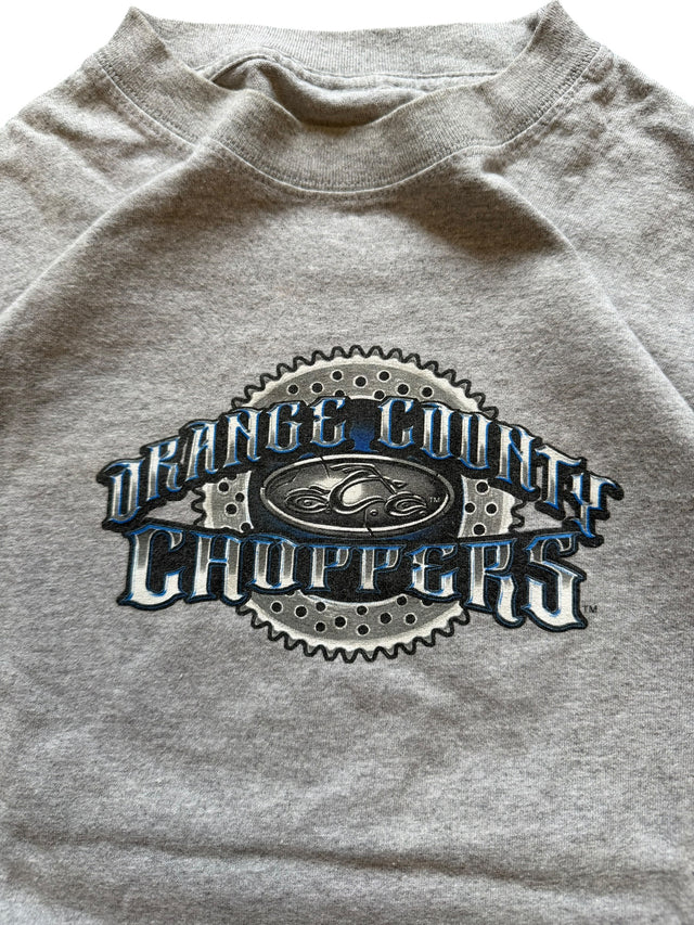 Vintage Orange County Choppers Gear & Tooth Logo Tee — Gray