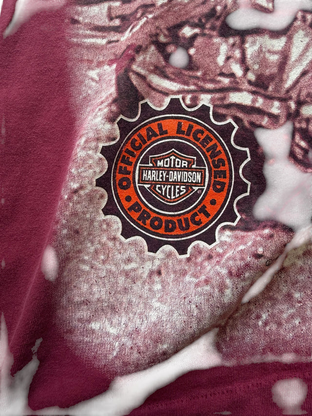 Vintage Harley-Davidson Maroon Official Licensed Motorcycle Photo Tee