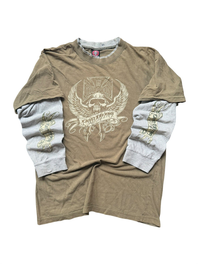 Vintage West Coast Choppers Skull & Wings Long Sleeve